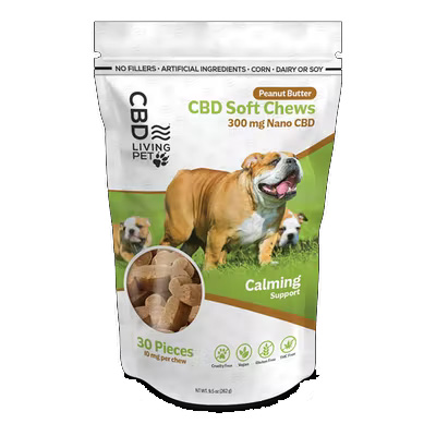 CBD Dog Soft Chews Calming Peanut Butter